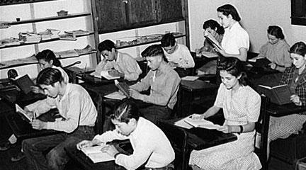 Negative, "Schoolroom. Concho, Arizona," Russell Lee, Oct. 1940, LoC